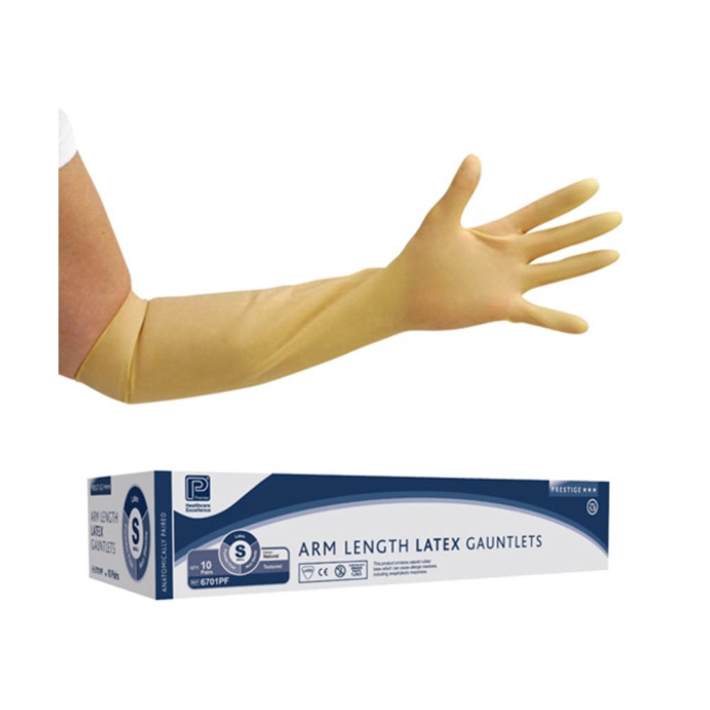 latex gloves elbow length